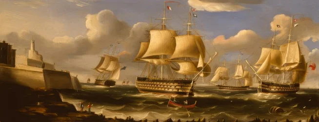 H.M.S. Queen in Valetta