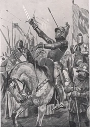 The Death of Henry Hotspur, 21st July 1403, Illustration from 