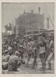 The Allied Forces in China, German Soldiers Searching Houses for Armed Boxers