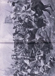 The cavalry conflict at the Battle of Ramilles, 3rd May 1706