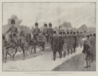 The Late Duke of Clarence, Funeral Procession from Sandringham Church to the Railway Station