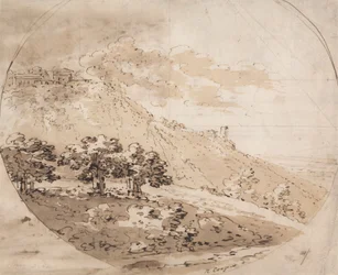 Oval Hilly Landscape
