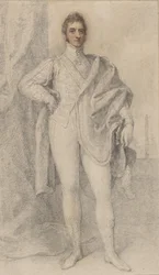 Portrait of George, 5th Duke of Marlborough, with Blenheim in the Distance