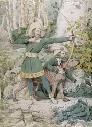 Sketch of Robin Hood, 1852
