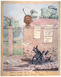Humpty Dumpty sat on a Wall, 1821