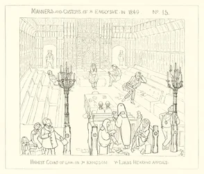Highest Court of Law in the Kingdom, The Lords hearing Appeals (1849)