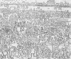 Manners and Customs of ye Englyshe in 1849: A View of Epsom Downe on ye Derbye Daye