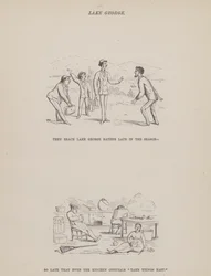 Page from The American Tour of Messrs Brown, Jones and Robinson (engraving)