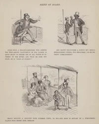 Page from The American Tour of Messrs Brown, Jones and Robinson (engraving)
