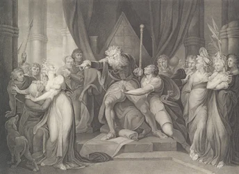 King Lear Casting Out His Daughter Cordelia
