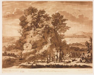 Liber Veritatis: No. 138, A View of the Sea, with Christ Preaching on the Mount..., 1776