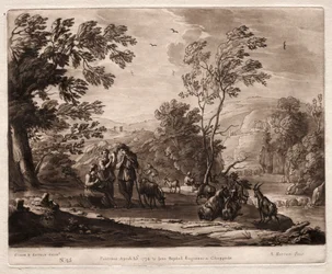 Liber Veritatis: No. 25, A Mountainous and Wooded Landscape with Shepherds