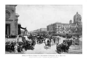 Procession at the Celebration of the Silver Wedding of the Emperor and Empress of Germany, 24th Apr