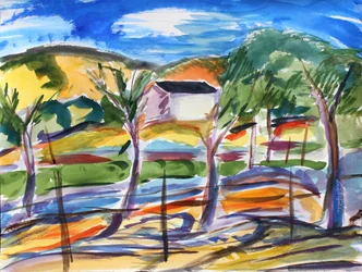 Field and Lonely House