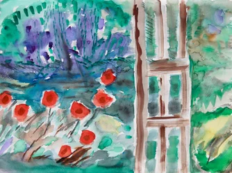 Red Flowers in Spring