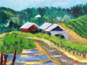 Vineyard and Road, 2019
