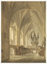 The Choir of Bristol Cathedral, Looking West