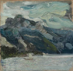 Lake Traun with Mountain Sleeping Greek, 1907