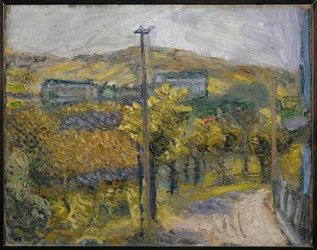 Street Bend, Nussdorf, View of Kahlenberg