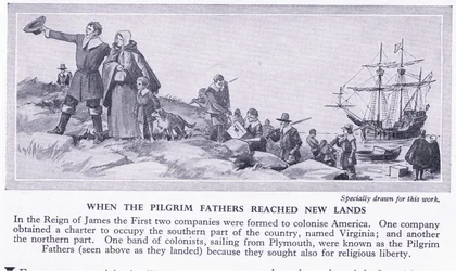 When the Pilgrim fathers reached new lands