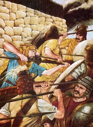 Mycenaean Warriors Fighting