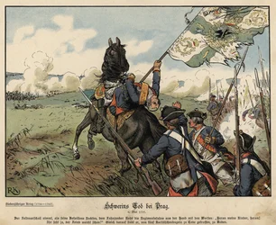 Death of Field Marshal von Schwerin at the Battle of Prague
