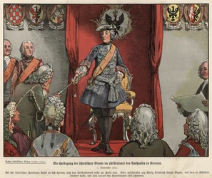 Frederick the Great Receiving Tribute from the Silesians in the Townhall of Breslau