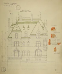 William Borden Residence, Chicago, Illinois, South Elevation