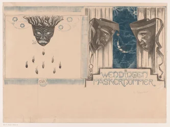 Cover Design for: Wendingen, Mask Issue, 1920