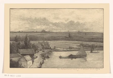 Landscape with Sailing Ships on the Water