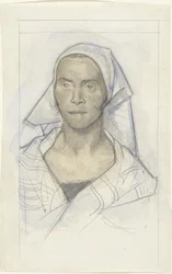 Portrait of a Woman with Headscarf