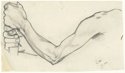 Study of a Left Arm Holding a Stick