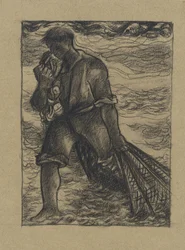 Fisherman with Net