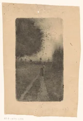 Woman on a Country Road