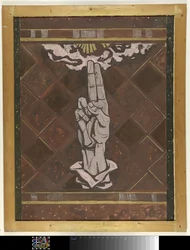 Swearing Hand; Design for Figure of the Marble Decoration in the Supreme Court in The Hague