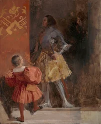 A Knight and Page (from Johann Wolfgang von Goethe’s “Götz von Berlichingen”)