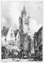 Bergues: La Tour du Marché (1824)