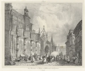 General View of the Church of St Gervais and St Protais from 