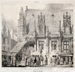 Rouen: Entrance of the Salle des Pas Perdus, Palais du Justice