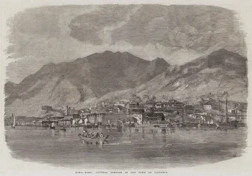 Hong-Kong, Central Portion of the Town of Victoria