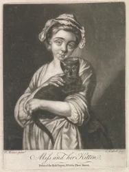 Miss and her Kitten (Rural Life)
