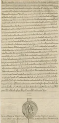 Croxden Abbey - Foundation Charter: Engraving