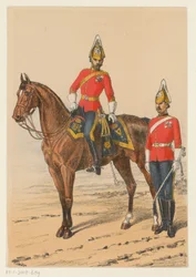 Two British Soldiers (series title: Nine Depictions of British Military Uniforms)