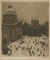 Der Kreuzherrenplatz in Prague