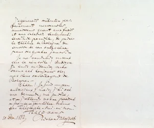 Handwritten letter of Richard Wagner to Luigi Mancinelli, December 10th