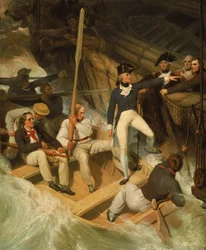 Nelson Boarding a Captured Ship, 20 November 1777