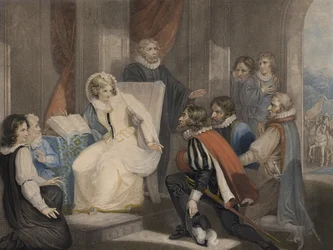 Queen Elizabeth I Receiving the News of the Death of Her Sister Queen Mary