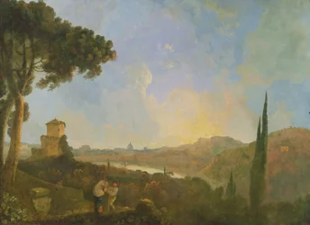 A View of the Tiber with Rome in the Distance