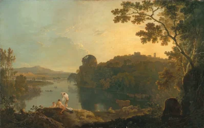 River Scene: Bathers and Cattle, c.1763-65