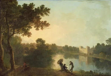 South East view of Wilton from across the river